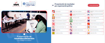 Последние твиты от onpe (@onpe_oficial). Onpe Concluye El Computo De Resultados De Las Elecciones Internas Partidarias