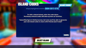 How To Enter Island Codes Within Fortnite Creative Mode Guide L2pbomb Fortnite Coding Island