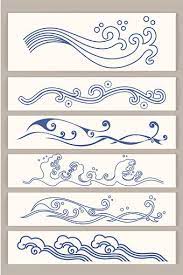 Chinese Traditional Blue Waves Auspicious Clouds Pattern Shading Decorative  Vector | Ai Png Images Free Download - Pikbest | Clouds Pattern, Chinese  Patterns, Wave Drawing