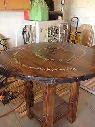 Pin By Christine Kelly On Pallets Spool Furniture Wooden Spool Tables Diy Dining Table