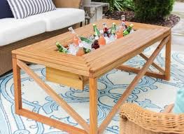 Brilliant Diy Cooler Tables For The Patio With Built In Coolers Sinks And Ice Boxes Outdoor Coffee Tables Cool Coffee Tables Diy Cooler