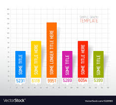 Infographic Flat Design Column Graph Chart