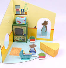 Maison Poupee Carton Papier Jouet Enfant Jouet Souris