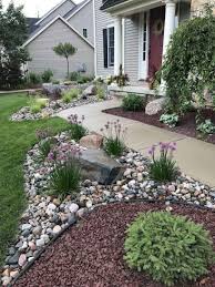 Superb Backyard Rock Garden Ideas To Try Nowaday 24 Front Yard Landscaping Design Backyard Landscaping Rock Garden Design