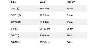 Sizing Charts Romeo Juliet Clothing Ltd