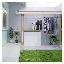 Diy ide kreatif cara membuat jemuran lipat pipa tanpa penyangga how to make pvc folding clothesline подробнее. 18 Desain Tempat Cuci Dan Jemuran Baju Di Belakang Rumah Yang Meyatu Dengan Dapur