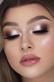 30 Attractive Bride Makeup Ideas Wedding Forward Silver Makeup Prom Makeup Looks Makeup