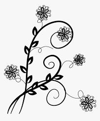 Using the perfect pattern, texture or brush ensures interest and engagement from your audience. Transparent Simple Swirl Patterns Png Transparent Black Flower Design Png Download Kindpng