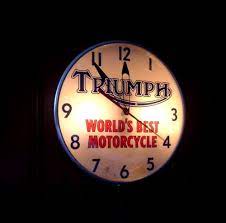 Pin By Zam On Cycles Triumph Motorcycles Motorcycle Dealer Neon Clock