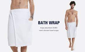 Wiki researchers have been writing reviews of the latest men's bath wraps since 2017. Sioro Mens Towel Wrap Bamboo Cotton Bath Wraps Spa Shower Towel With Adjustable Closure Soft Sleepwear For Gym Sauna Pool