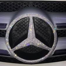Bling Mercedes Benz Logo Front Grille Rear Trunk Emblem Decals Made W Rhinestone Crystals Mercedes Benz Logo Mercedes Benz Cars Car Bling