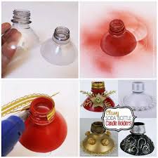 Faites une marque à environ la moitié de la hauteur de la bouteille en plastique. 13 Decorations De Noel Incroyables Avec Des Bouteilles En Plastique