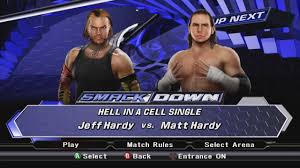Matt hardy vs jeff hardy : Wwe Smackdown Vs Raw 2009 Xbox 360 Jeff Hardy Vs Matt Hardy Hell In A Cell Youtube
