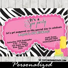 The zazzle marketplace has spa party invitation designs from amazing designers starting as low as $2.10. It S A Spa Party Invitation Card Personalized Cupcakemakeover