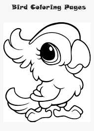 Thousands of printable coloring pages, for kids and adults! Bird Coloring Page Cute Animal Drawings Easy Hd Png Download Kindpng