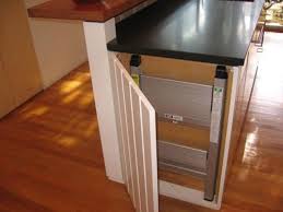 Great Idea To Store A Ladder For Reaching The High Cabinets Kitchen Ladder Step Ladder Kitchen Step Stool Modern Home Furniture Kitchen Ladder