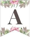 Free Printable Floral Alphabet Banner Letters - Paper Trail Design ...