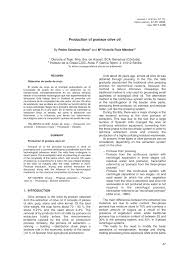 Pdf Production Of Pomace Olive Oil