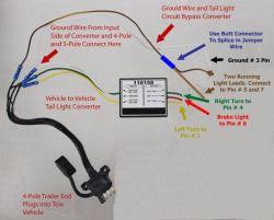 This is how to make your own 3 wire trailer light + ground converter to a 4 wire + ground vehicle. Recommended Converter To Convert Combined Wiring On Vehicle For Trailer With Separate Wiring Etrailer Com