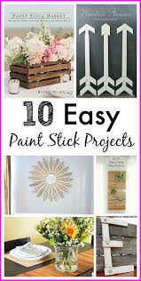10 Paint Stir Stick Projects Painted Sticks Diy Paint Sticks Projects Thrifty Crafts