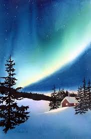 Easy winter ❄️ landscape in watercolor/christmas card ideas. 60 Easy Watercolor Painting Ideas For Beginners In 2020