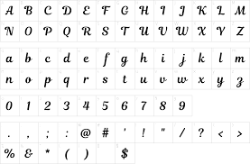 Personal & commercial use font type: Magnolia Script Font 1001 Free Fonts