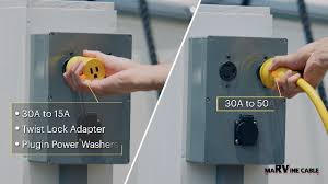 Amazon.com: MARVINE 30 Amp to 15 Amp Plug Adapter