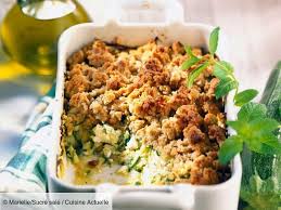 Gratin Courgettes Chevre Menthe Facon Crumble Recettes Recette En 2020 Recette Gratin Courgette Gratin Courgettes Chevre Gratin De Courgettes