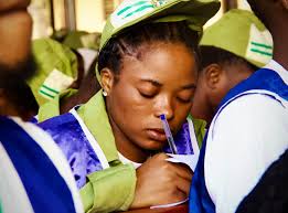 CORPS MEMBERS CHARGED TO BE SECURITY CONCIOUS Representing the Department  of State Security (DSS), Mr. James Chidiebere delivered a lecture