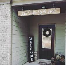 This season the classic farmhouse sits front and center for outdoor inspiration, and where better than the front porch to show off some rustic charm? Outdoor Wood Signs Rustic Home Decor Wood Signs For Home Gift Redroansigns