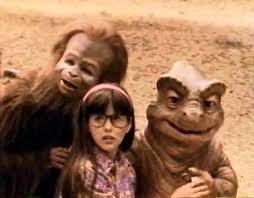 What were the names of the trio of dinosaurs in Land of the Lost?