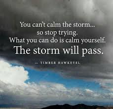 Stay Calm Storm Quotes Simple Reminders Calming The Storm