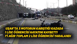 Manavgat'ta trafik kazası 15 yaşındaki motosiklet sürücüsü a. Usak Ta Feci Kaza 1 Genc Hayatini Kaybetti 1 I Agir 2 Genc Yaralandi