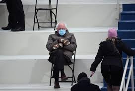 'we must end this uncivil war'. Jewel Tones And Bernie Sanders S Mittens Inauguration Day Fashion 2021 The New Yorker