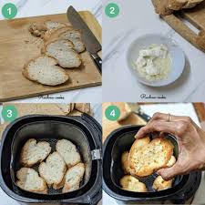 There is no need to flip the bread over, it will brown on both sides. Air Fryer Garlic Bread Step By Step Pictures Video Rachna Cooks