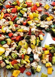 Oven Roasted Chicken And Veggies Life In The Lofthouse Baked Chicken And Veggies Oven Roasted Chicken Veggie Recipes