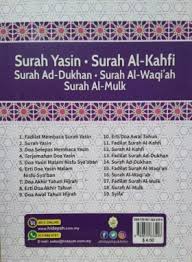 Maybe you would like to learn more about one of these? Surah Yasin Surah Al Kahfi Surah Ad Dukhan Surah Al Waqi Ah Surah Al Mulk