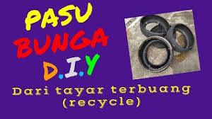 Kaedah penghiasan halaman rumah adalah kemahiran individu itu sendiri. Pasu Bunga D I Y Dari Tayar Terbuang Recycle Youtube
