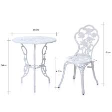 From rattan bistro sets to 21 garden bistro sets perfect for alfresco dining (and a spot of relaxing). Ikayaa 3pcs Moderne Aussenterrasse Garten Bistro Set Mobel Rose Design Eisen Aluminium Veranda Balkon Cafe Tisch Stuhle Set