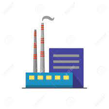 Coal Power Plant Icon In Flat Style Non Renewable Energy Industrial Plant Icon Non Renewable Energy Coal Energy