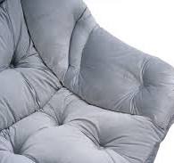 Living Room Chairs Modern Cotton Fabric Lazy Chair, Accent Contemporary  Lounge Chair, Single Steel Frame Leisure Sofa Chair With Armrests And A  Side ...