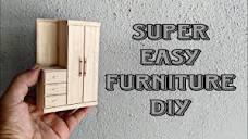 Super Easy DIY Miniature Furniture Making Using Ice Cream Sticks ...