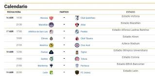 Check spelling or type a new query. Fechas Y Horarios De La Jornada 15 Del Guard1anes 2021 De Liga Mx Mediotiempo