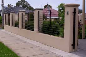 Fence Design Ideas Yonohomedesign Com Modern Fence Design Fence Design Brick Fence