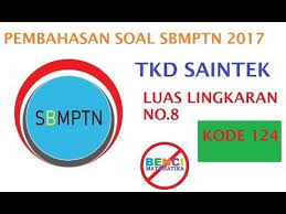 ⇒ (x − 2) 2 + (y + 1) 2 = 13. Sbmptn 2017 Luas Irisan Lingkaran Youtube