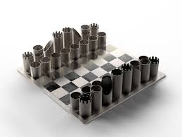Yap Chess Set 3d Model Metal Chess Set Chess Set Chess