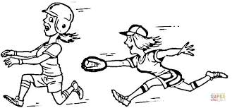 Softball Players Super Coloring Coloring Pages To Print Super Coloring Pages Coloring Pages