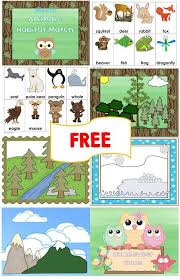 Wise Owl Factory Animal Habitats Preschool Animal Habitats Habitat Activities