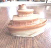 Vintage Tugboat Ceramic Ashtray, Incense Burner, Boat, Japan ...