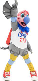 The clippers are known as the los angeles clippers everywhere else: Clippers Mascot Chuck La Clippers Los Angeles Clippers